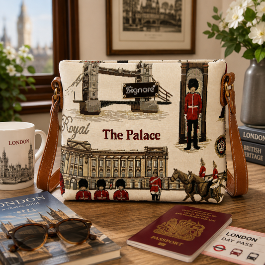 Royal Guards London Tapestry Crossbody Bag
