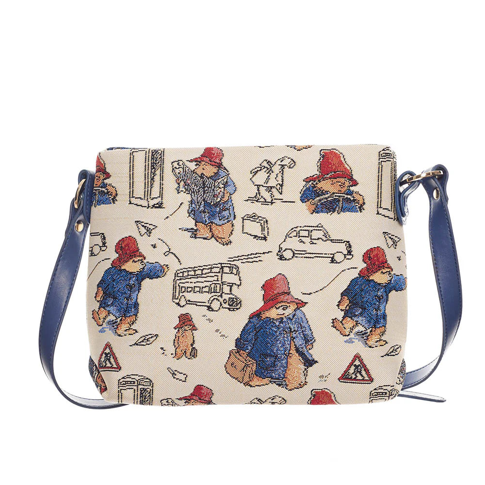 Paddington Bear Tapestry Crossbody Bag – Licensed Vintage Style Shoulder Bag