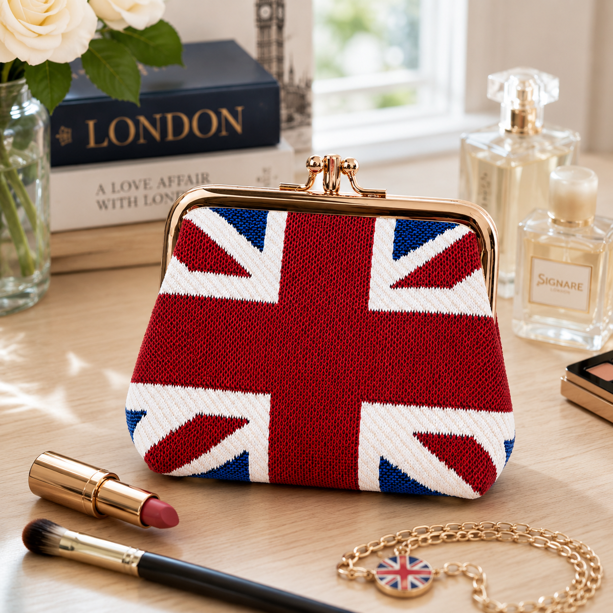 Union Jack Tapestry Frame Coin Purse – Signare