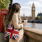 Union Jack Woven Tapestry Sling Crossbody Bag