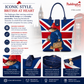 Paddington Bear Union Jack Foldaway Tapestry Shopping Bag