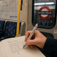 London Underground Roundel All-Over Print Twist Pen – White