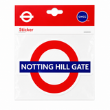 Notting Hill Gate London Underground Roundel Waterproof Vinyl Sticker