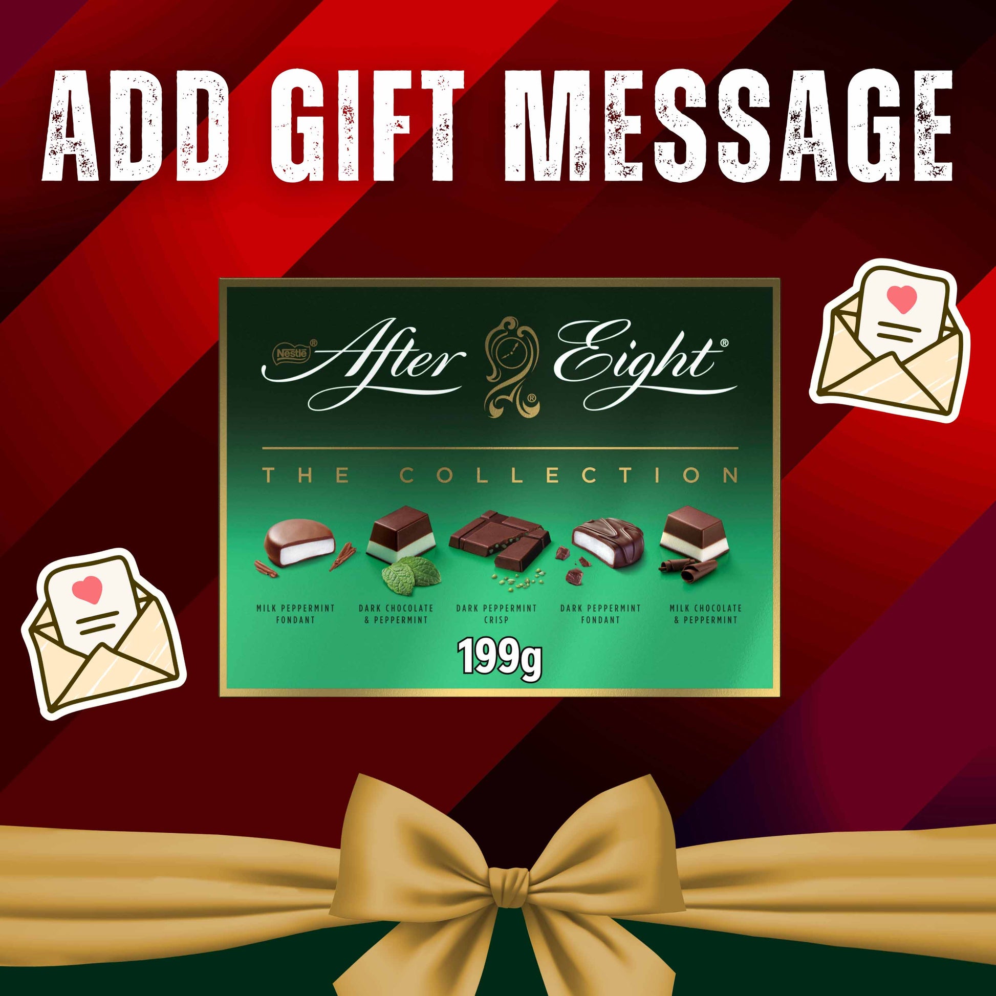 After Eight Dark & Milk Peppermint Chocolate Box - 199g - London Snacks Gift Message