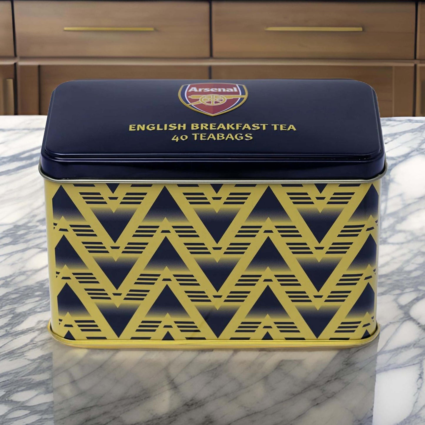 Arsenal Bruised Banana Tea Caddy Tin - 40 Teabags - London Souvenirs