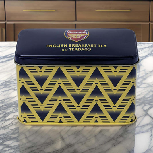 Arsenal Bruised Banana Tea Caddy Tin - 40 Teabags - London Souvenirs