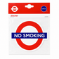 No Smoking London Underground Style Waterproof Vinyl Sticker