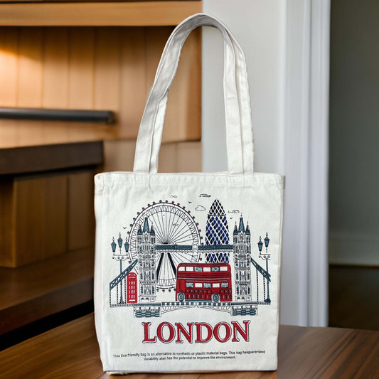 Beautiful London City Tote Bag - London Souvenirs