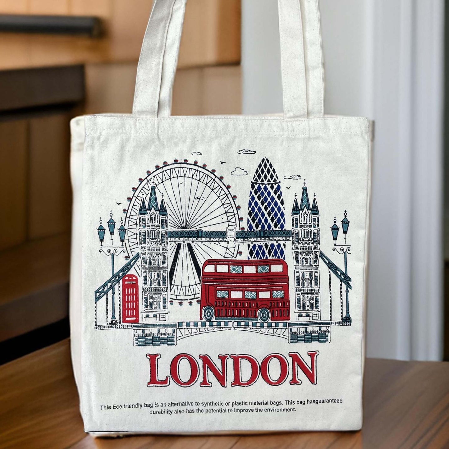 Beautiful London City Tote Bag - British Souvenirs