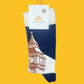 Big Ben Classic Socks - Navy & Cream - London Souvenirs