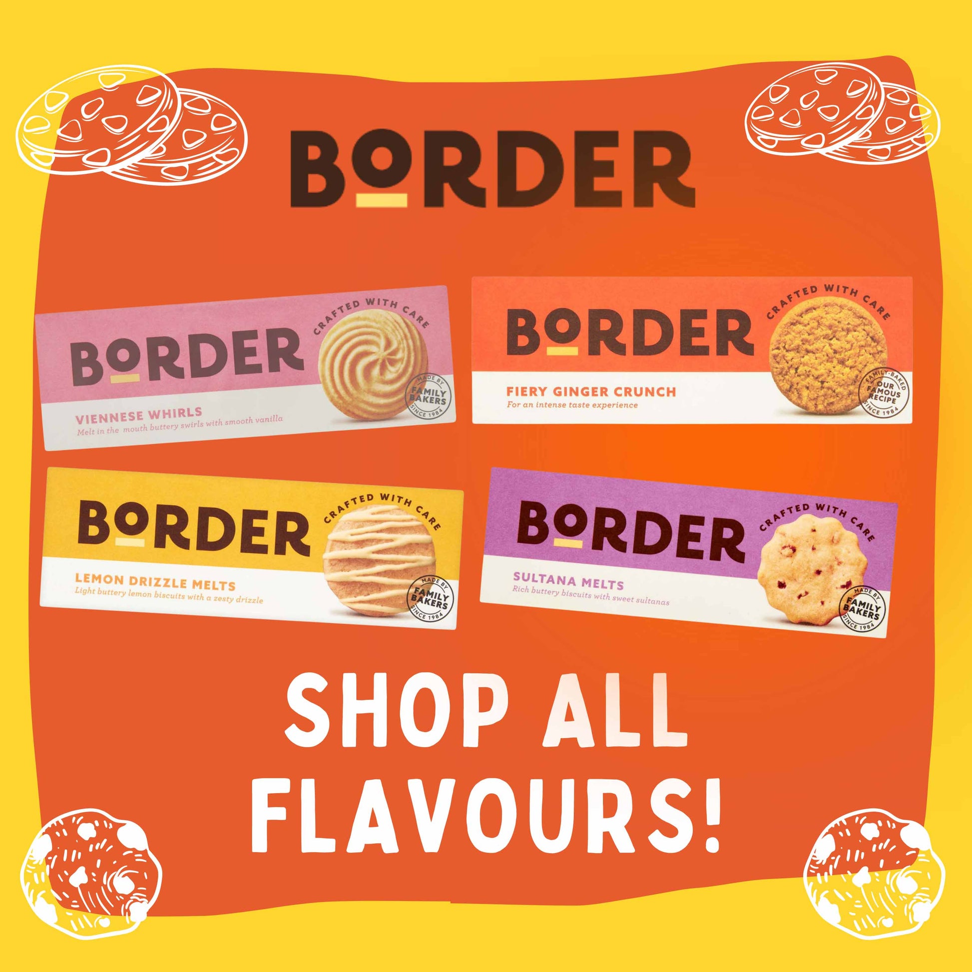 Border Biscuits Buttery Sultana Melts - 135g - Scottish Biscuits