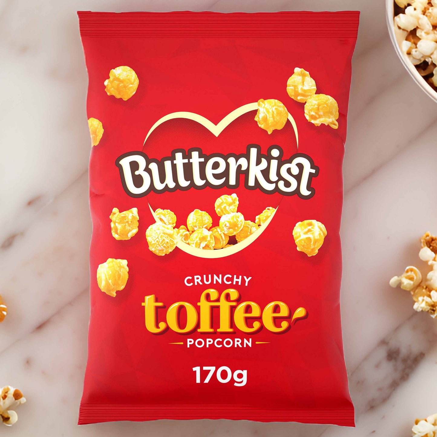 Butterkist Crunchy Toffee Popcorn - 170g - Classic British Popcorn
