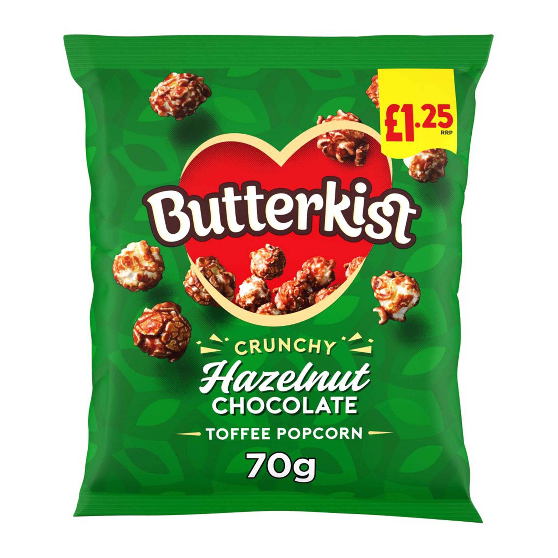 Butterkist Hazelnut Chocolate Toffee Popcorn 70g - (£1.25 Bag) - BRITISH SNACKS