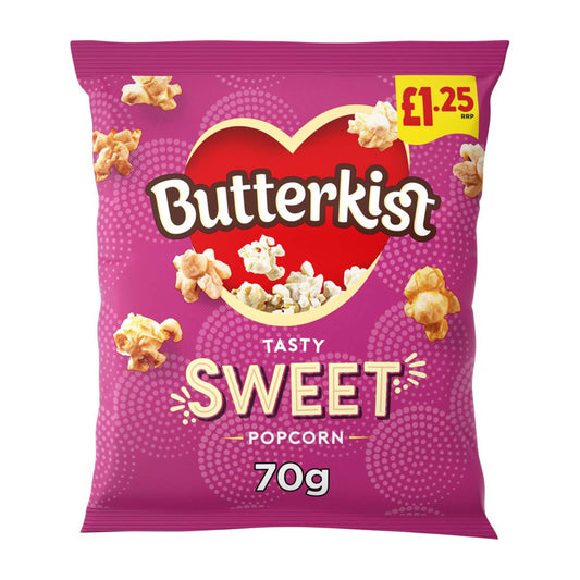 Butterkist Sweet Popcorn 70g - (£1.25 Bag) - British Snacks