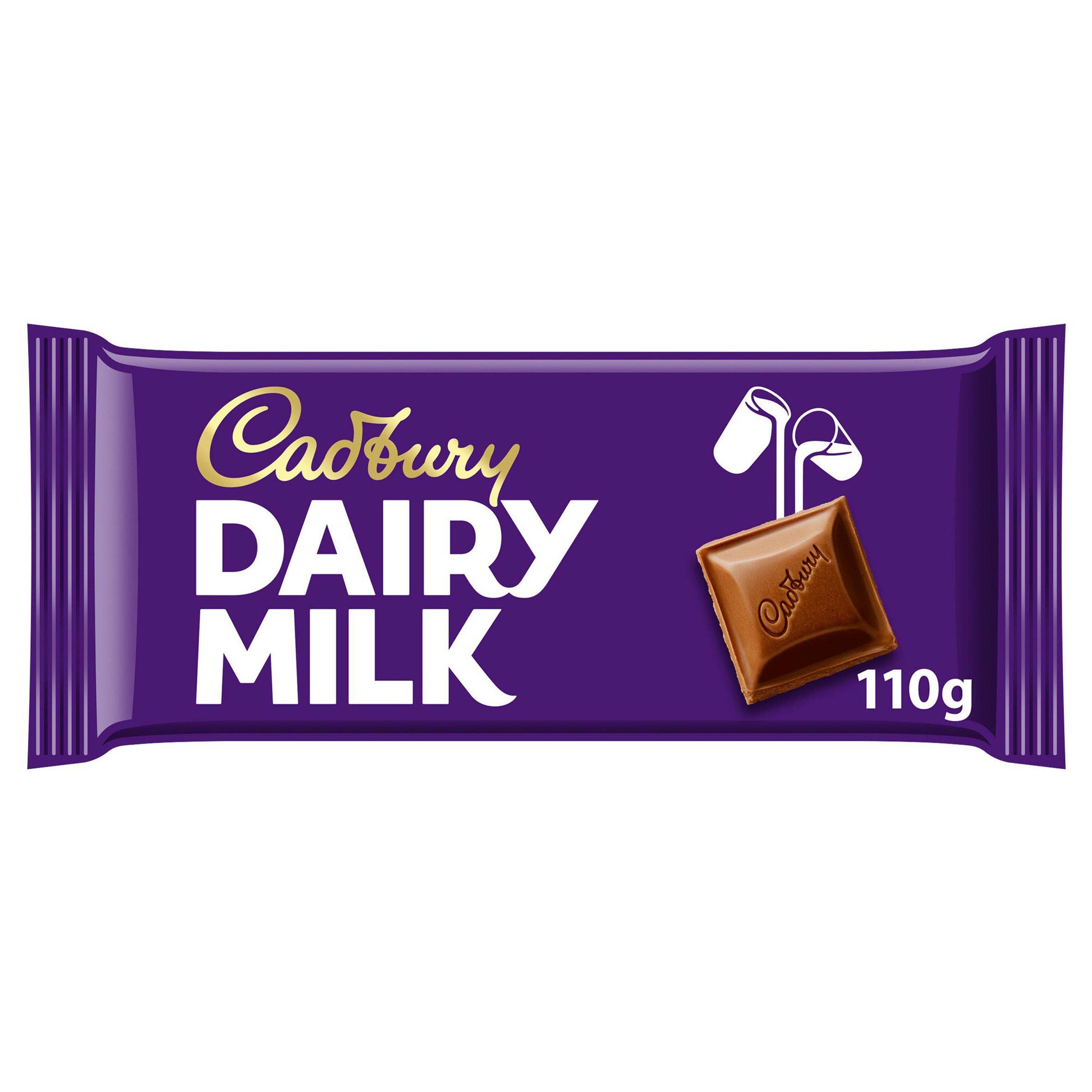 Cadbury Dairy Milk Chocolate Bar - 110g - British Snacks