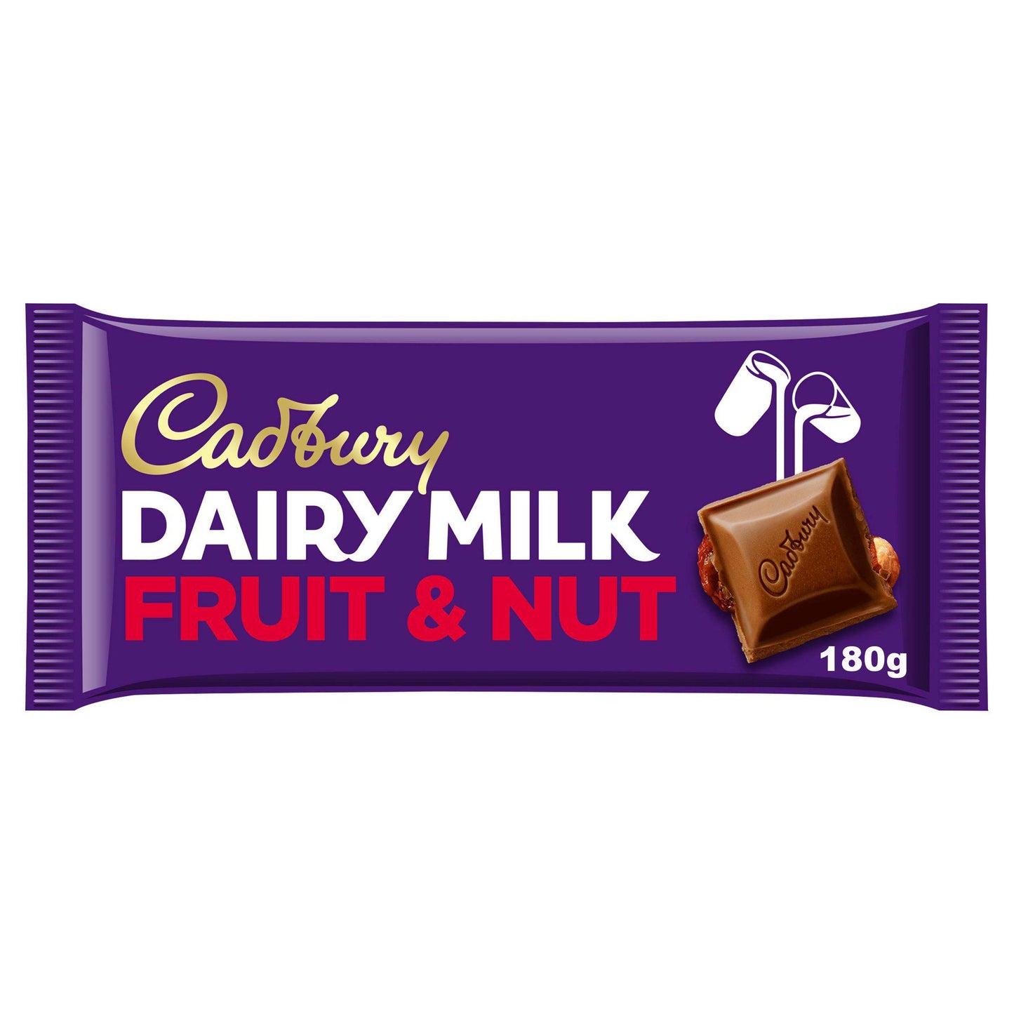 Cadbury Dairy Milk Fruit & Nut Chocolate Bar - 180g - British Snacks