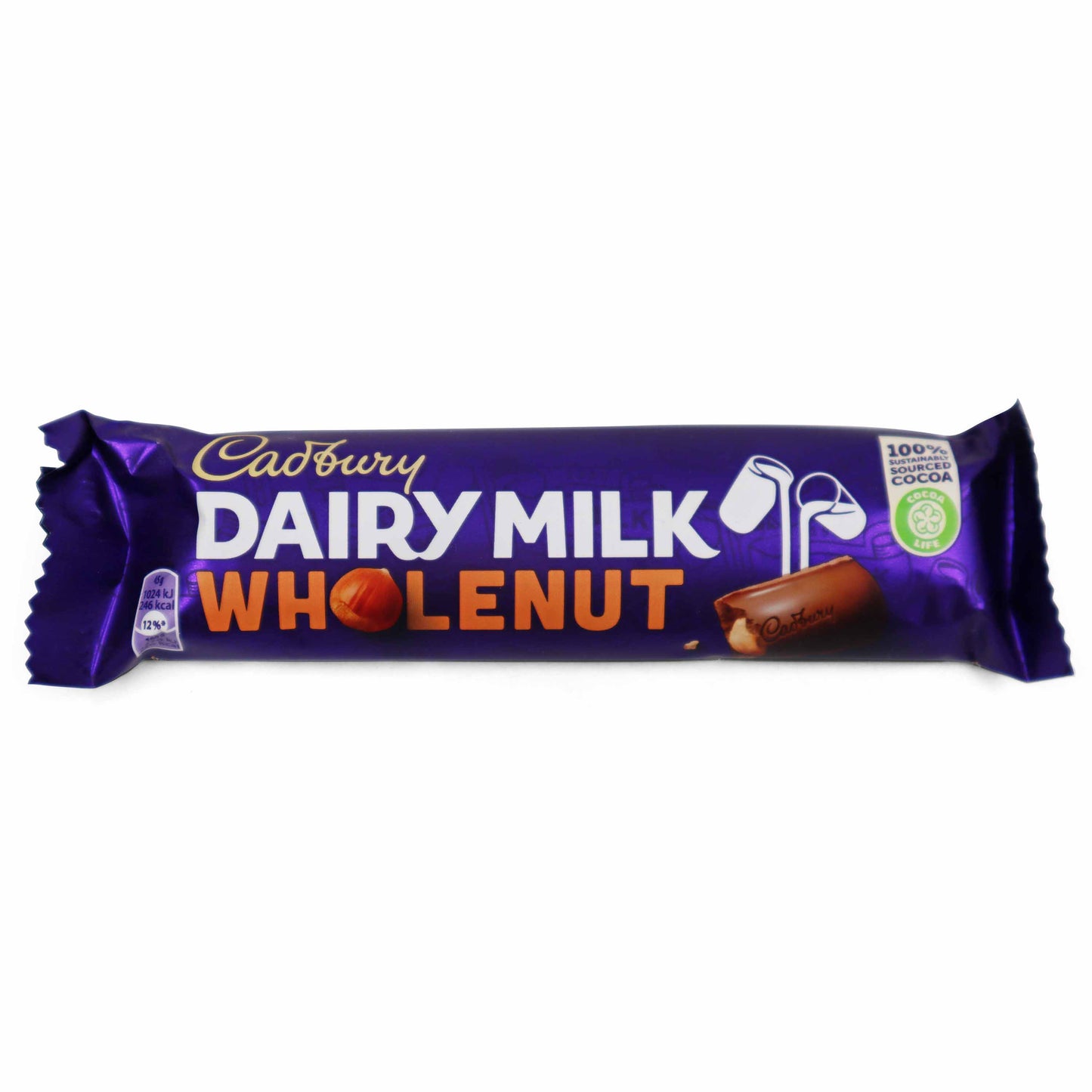 Cadbury Dairy Milk Whole Nut Chocolate Bar Single 45g - London Souvenirs