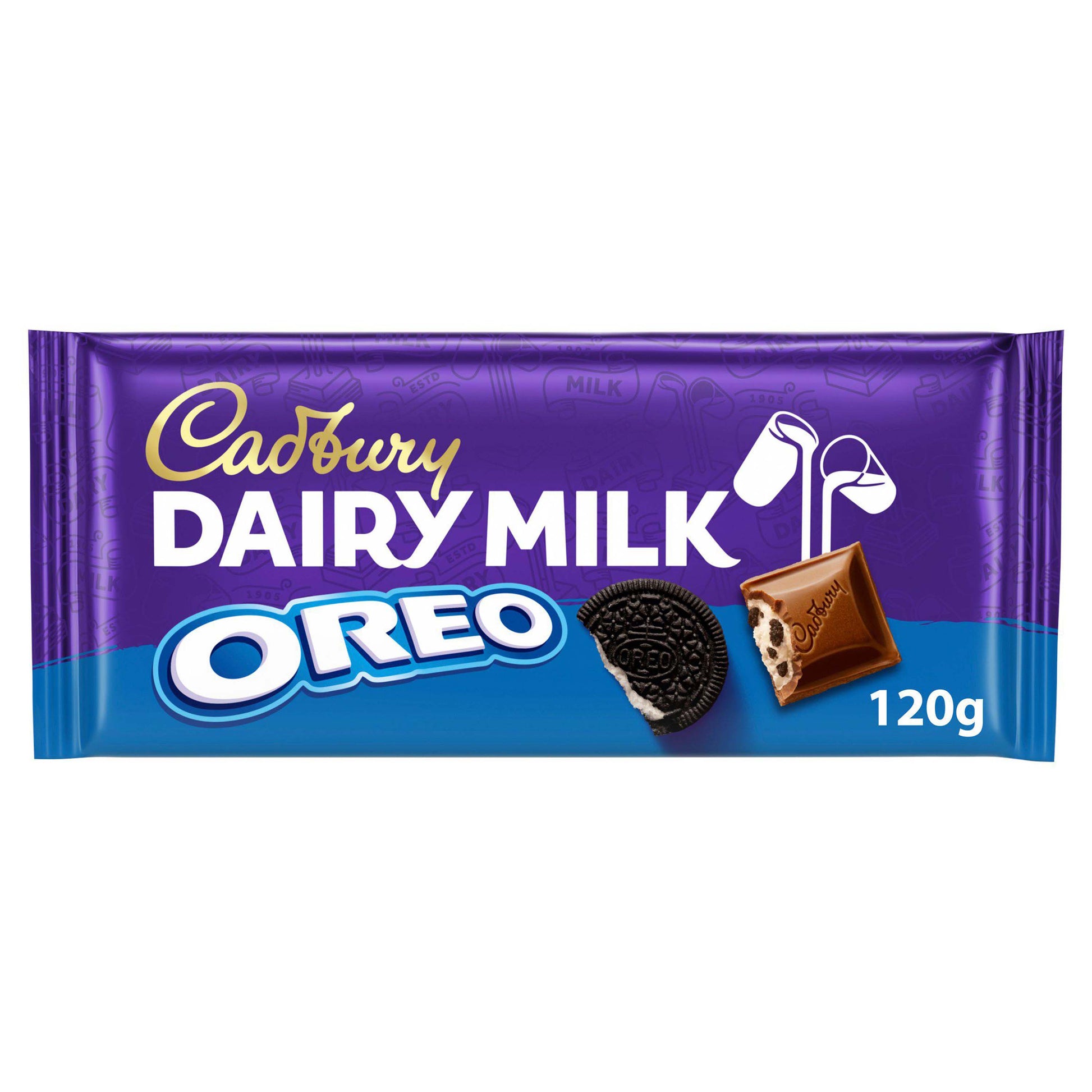 Cadbury Dairy Milk with Oreo Chocolate Bar - 120g - Oreo Snacks