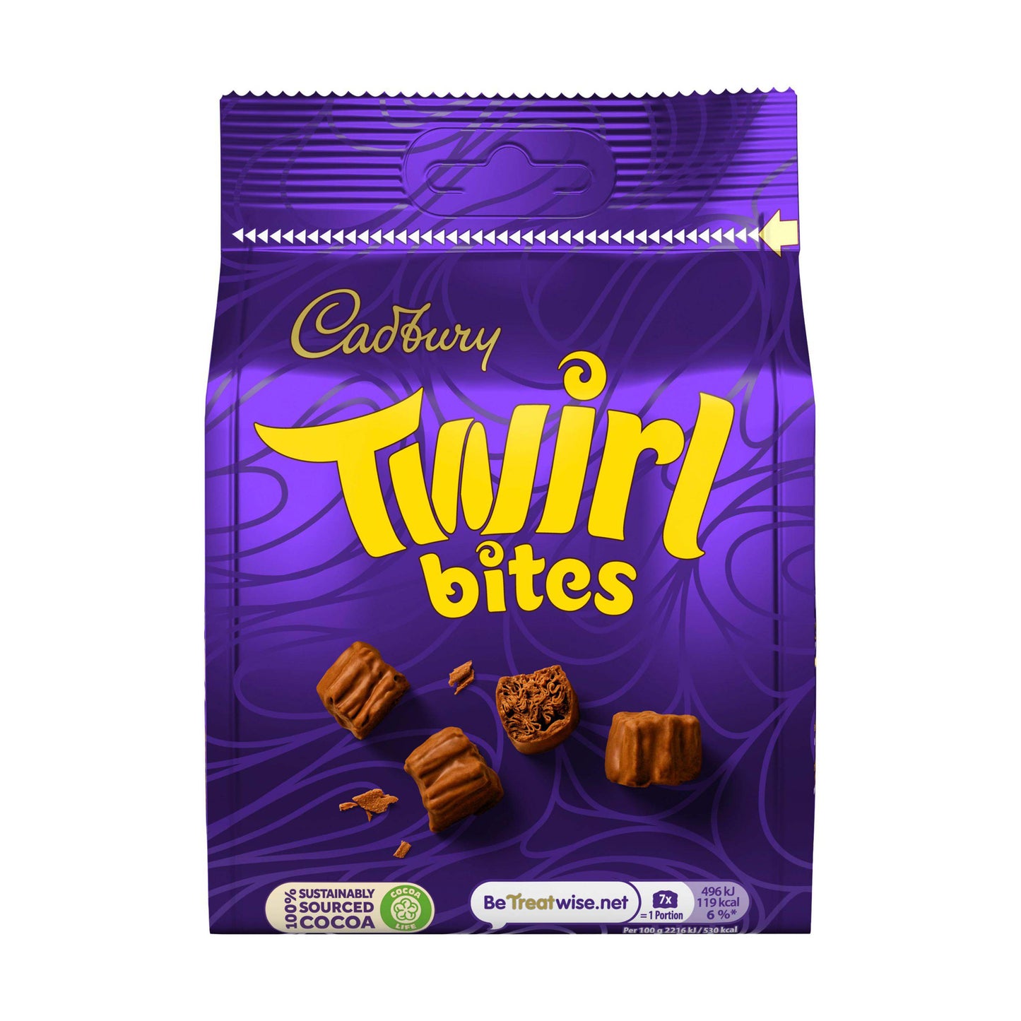Cadbury Twirl Bites Chocolate Bag - 109g - British Snacks