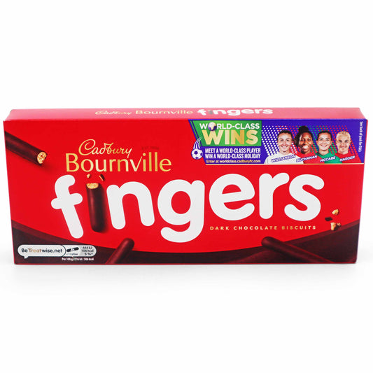 Cadbury Bournville Fingers Dark Chocolate Biscuits - 114g Sancks