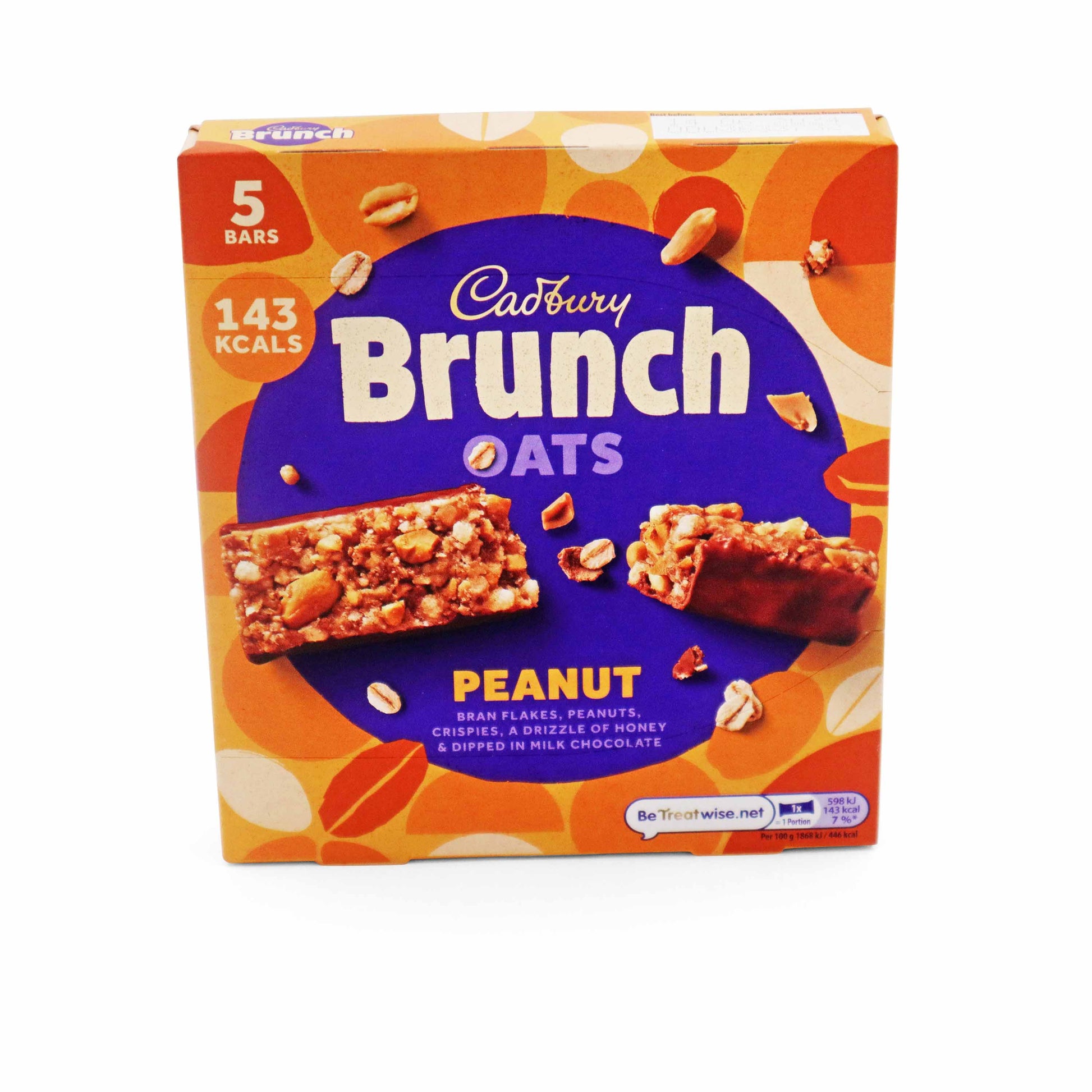 Cadbury Brunch Bar Peanut 5 Pack - 160g - British Snacks