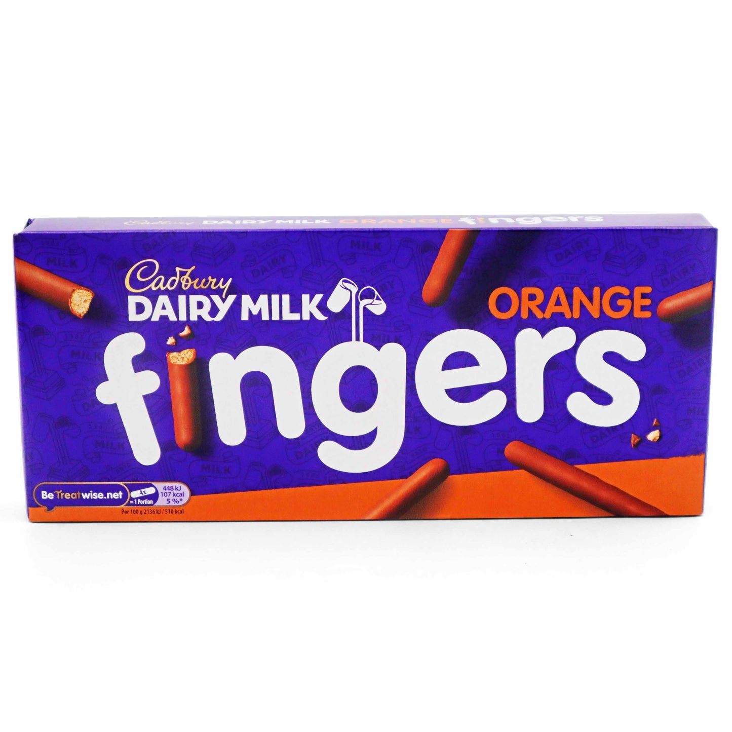 Cadbury Dairy Milk Orange Fingers Chocolate Biscuits - 114g - British Snacks