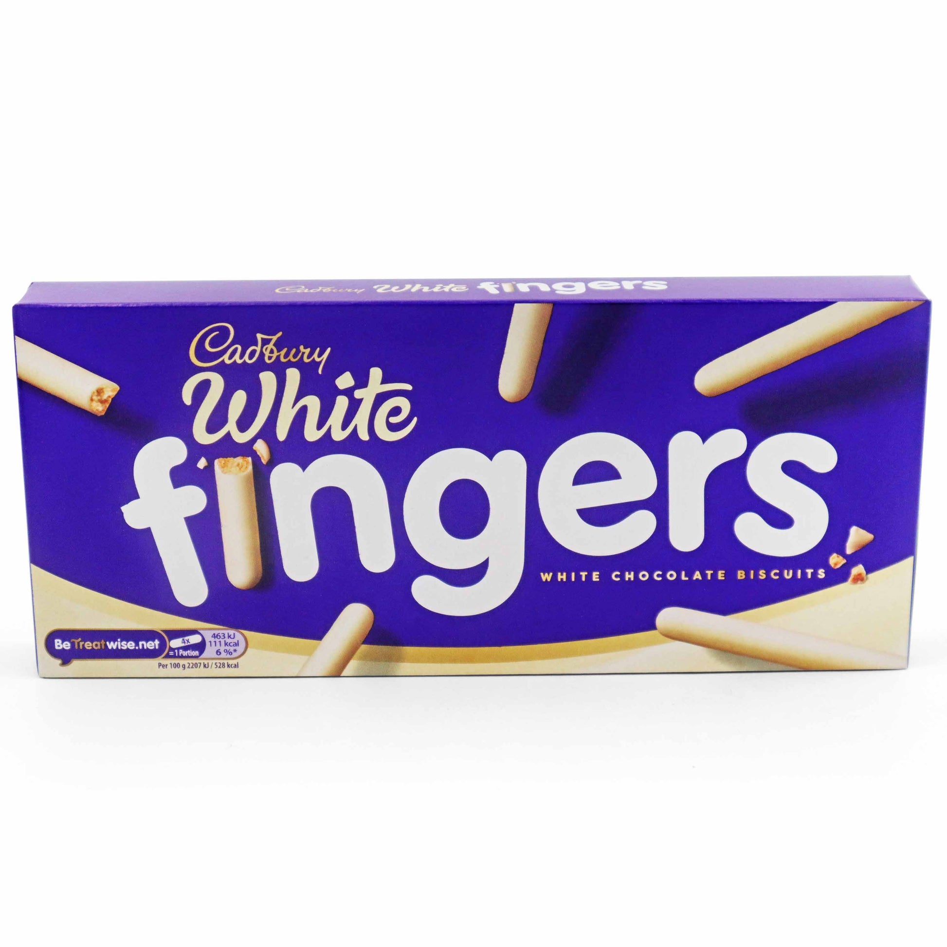 Cadbury Fingers White Chocolate Biscuits - 114g - British Snacks