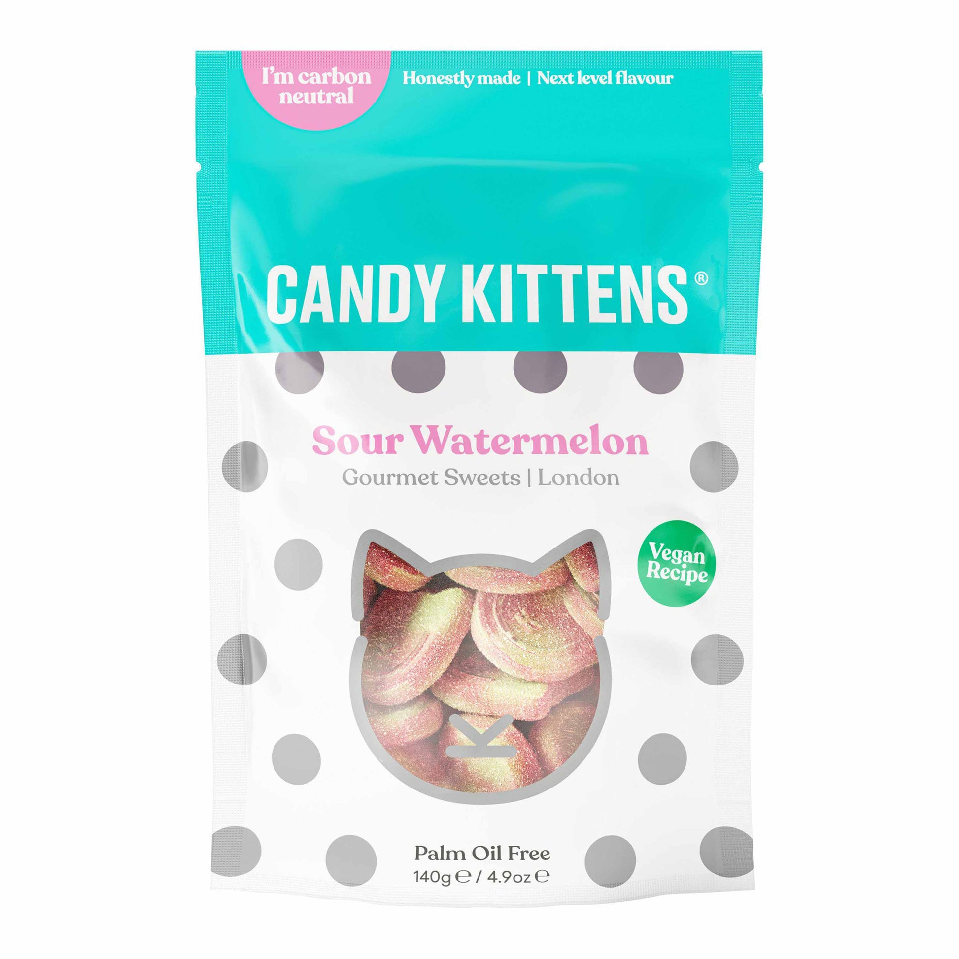 Candy Kittens Sour Watermelon Gourmet Sweets - 140g - BRITISH SNACKS