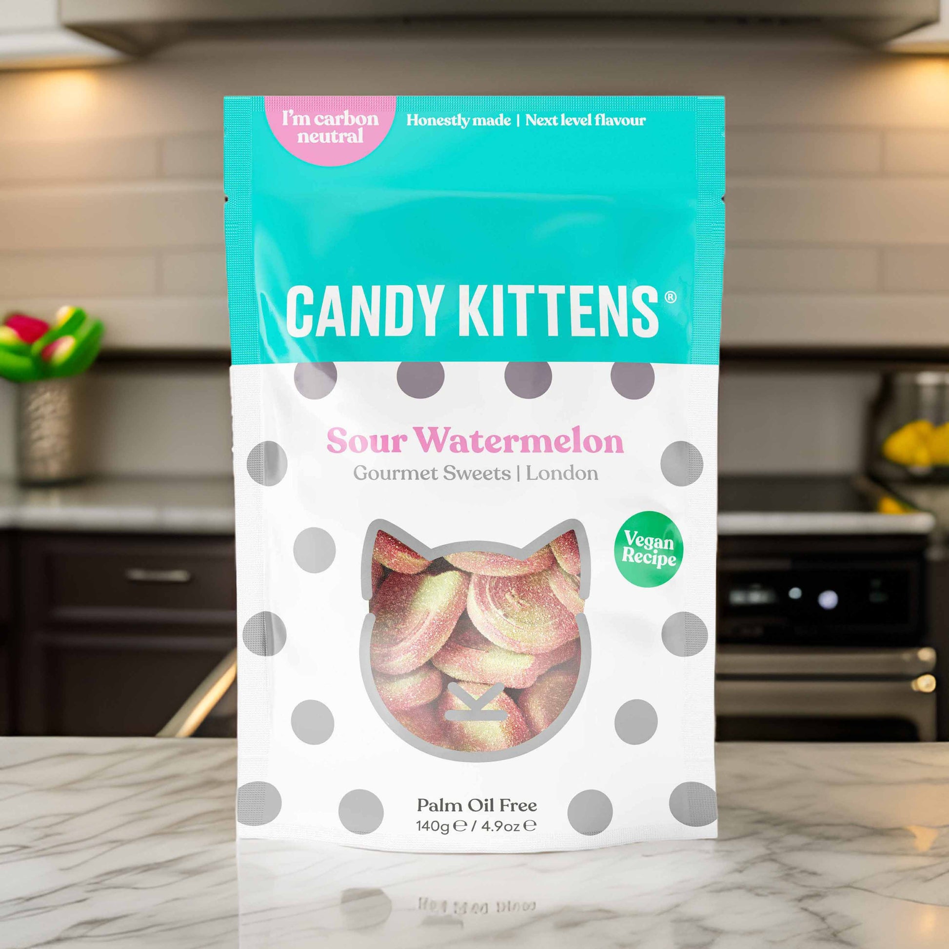 Candy Kittens Sour Watermelon Gourmet Sweets - 140g - BRITISH SNACKs - New Snacks