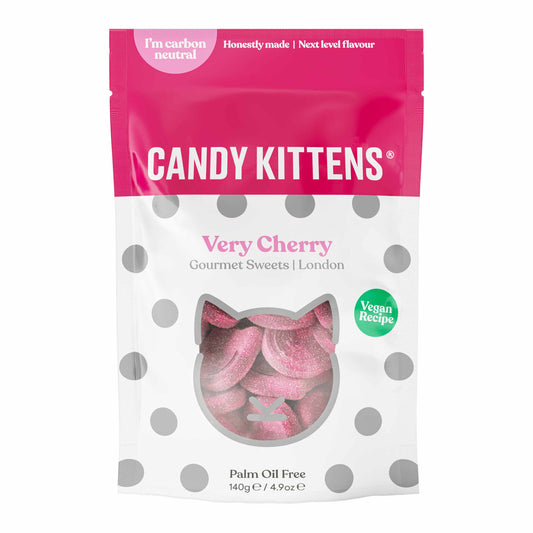 Candy Kittens Very Cherry Gourmet Sweets - 140g - British SNACKS