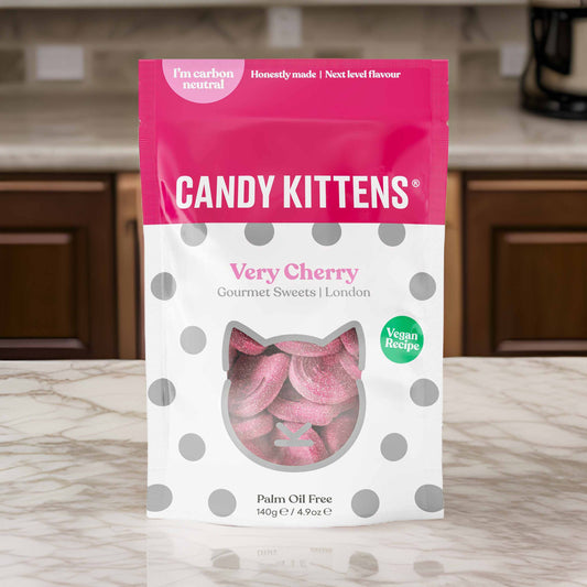 Candy Kittens Very Cherry Gourmet Sweets - 140g - BRITISH CLASSIC SNACKS