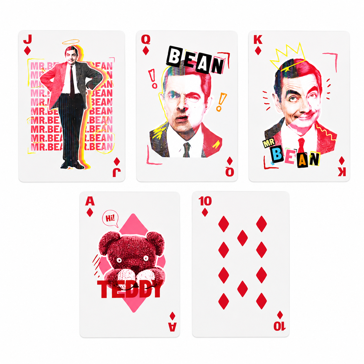 Official Mr Bean & Teddy Playing Cards – Standard 54 Card Deck