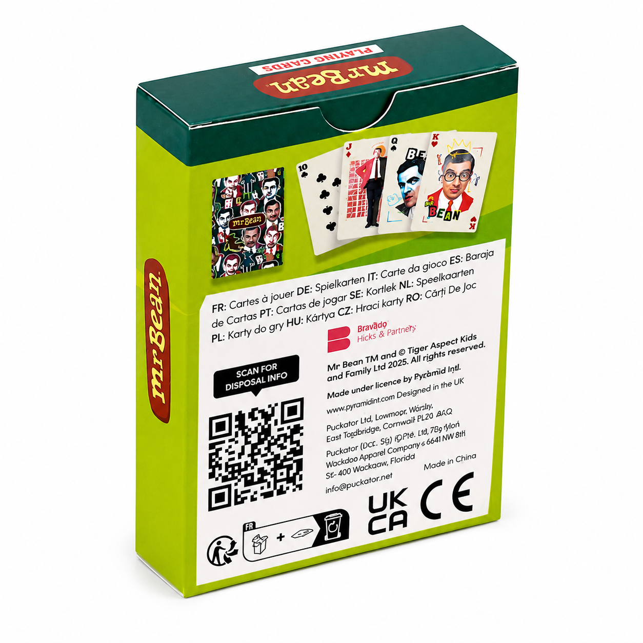 Official Mr Bean & Teddy Playing Cards – Standard 54 Card Deck