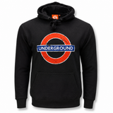 London Underground Distressed Roundel Unisex Hoodie – Black
