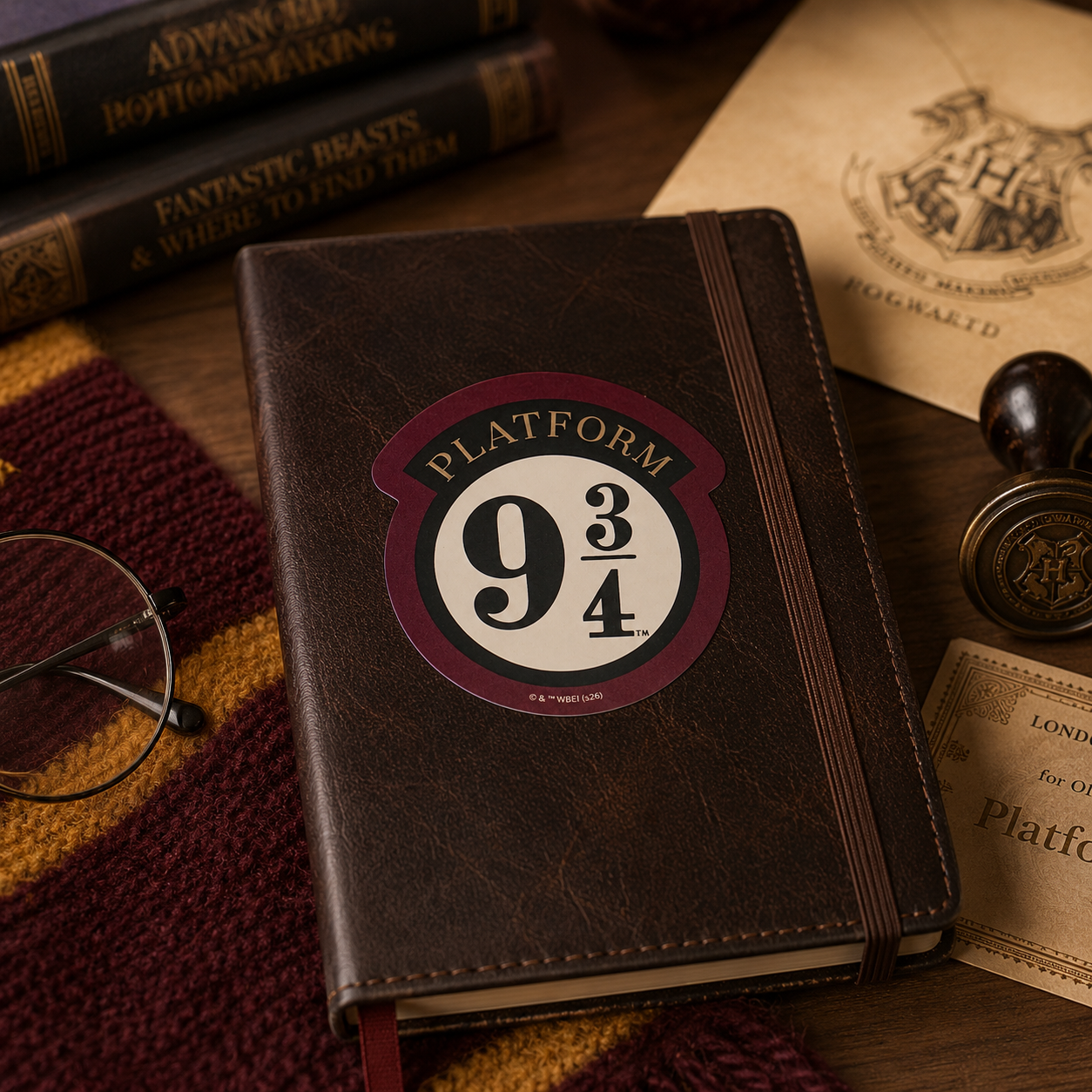 Harry Potter Platform 9¾ Vinyl Sticker – Official Wizarding World Decal