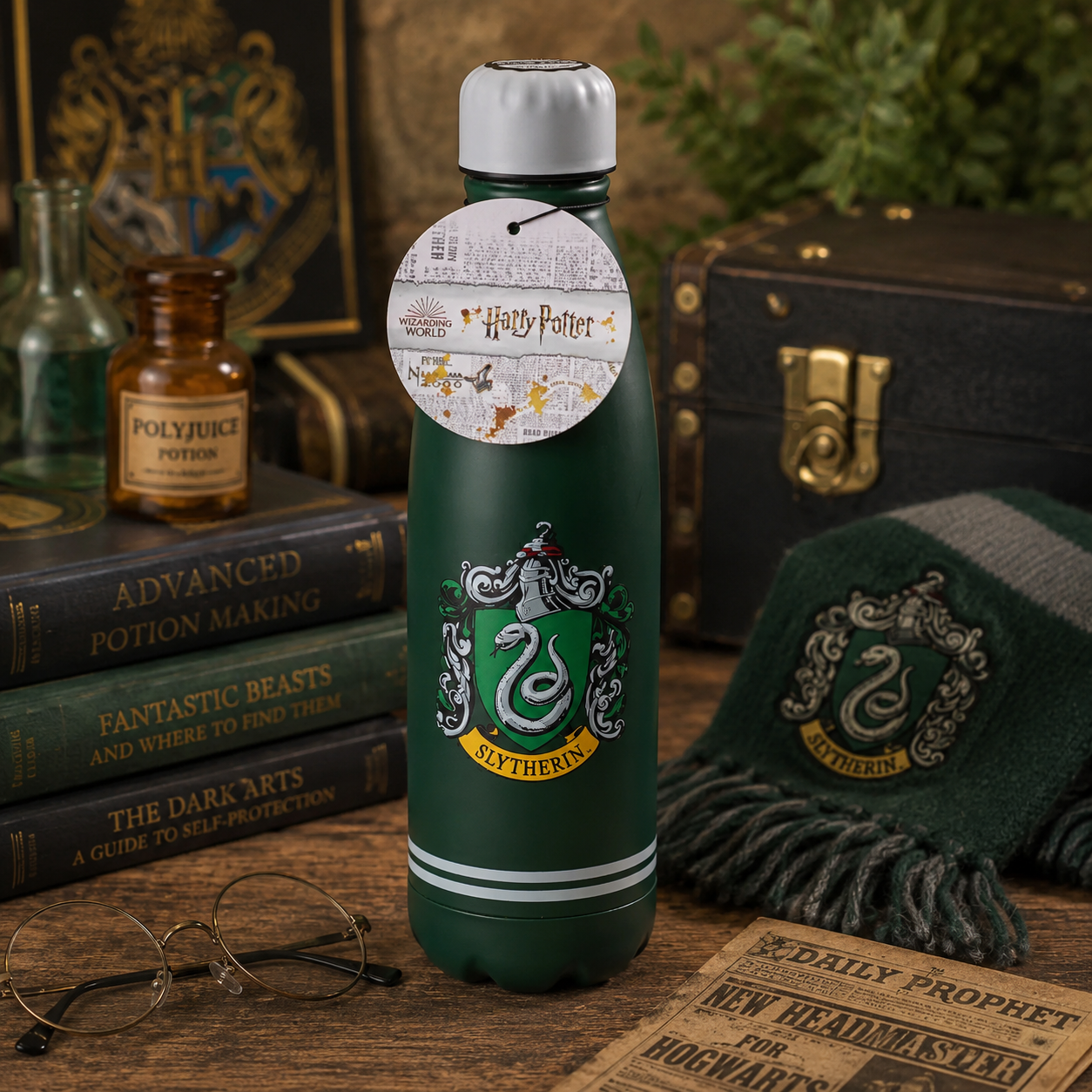 Harry Potter Slytherin - 500ml Metal Water Bottle