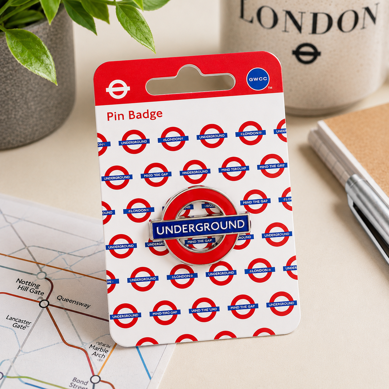 TFL London Underground Pin Badge - Underground