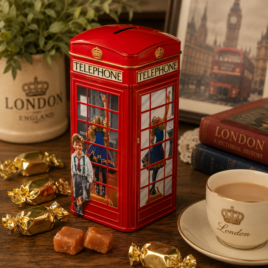 London Telephone Kiosk Caddy With English Toffees 150g
