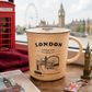 London Eye Story Mug (Salmon) – Vintage London Souvenir New Bone China Coffee Cup