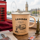 London Eye Story Mug (Salmon) – Vintage London Souvenir New Bone China Coffee Cup
