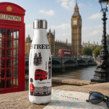 London Street Landmarks Stainless Steel Insulated Water Bottle – 500ml