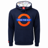 London Underground “Mind The Gap” Navy Unisex Hoodie - Official Licensed Pullover Sweatshirt