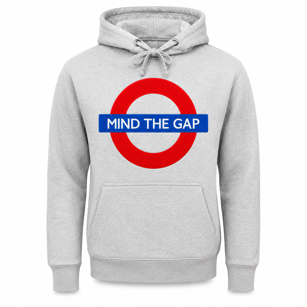 London Underground “Mind The Gap” Ash Grey Unisex Hoodie - Official TfL Merch