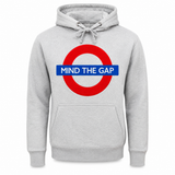 London Underground “Mind The Gap” Ash Grey Unisex Hoodie - Official TfL Merch