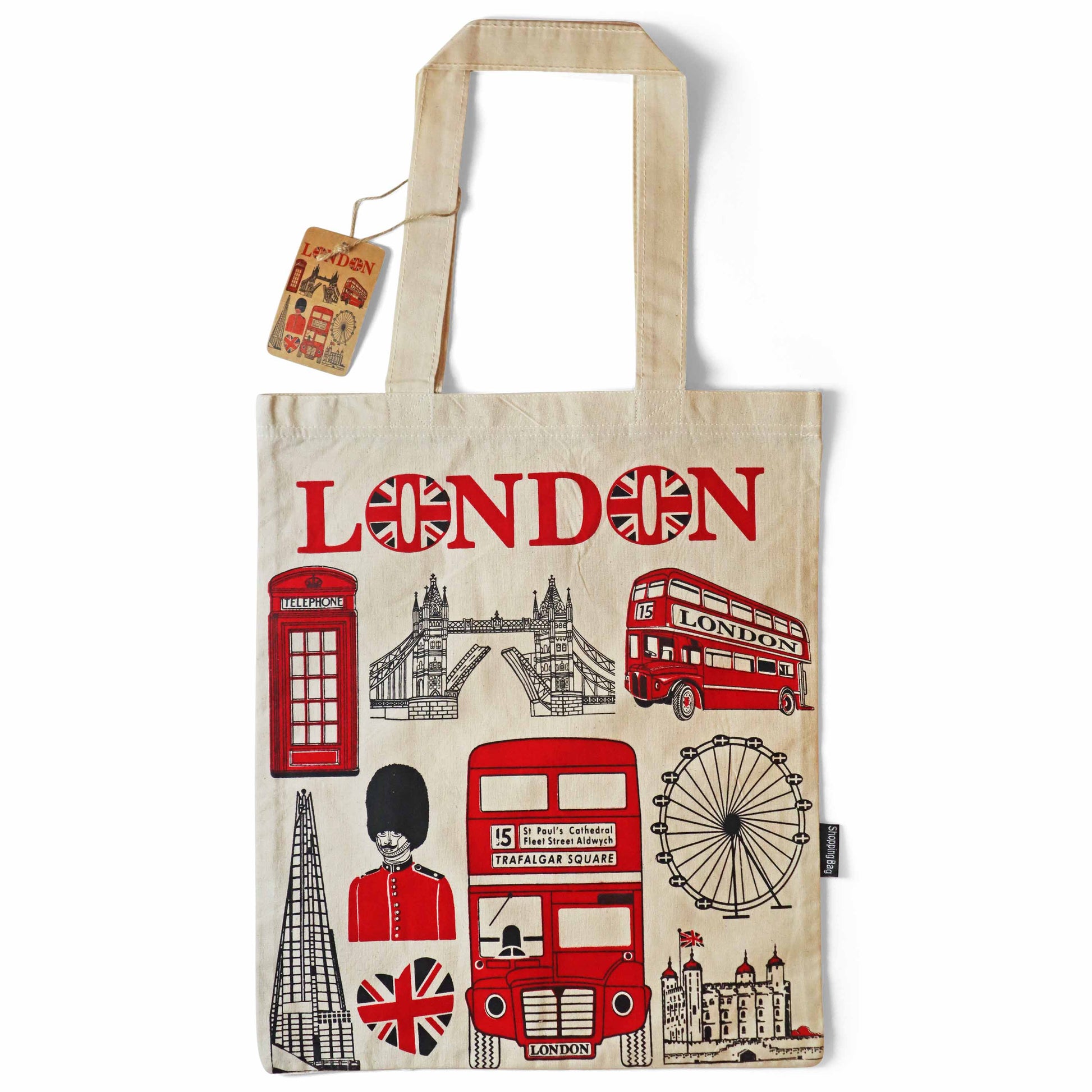 Classic London Icons Tote Bag - London Souvenirs