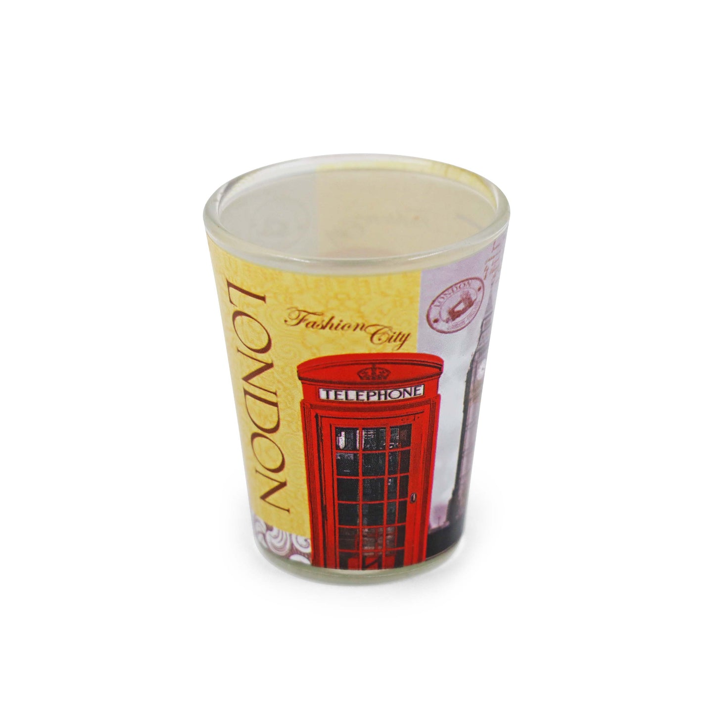 Classic London Shot Glass - Fashion City- Big Ben, Red Telephone Box Shot Glass