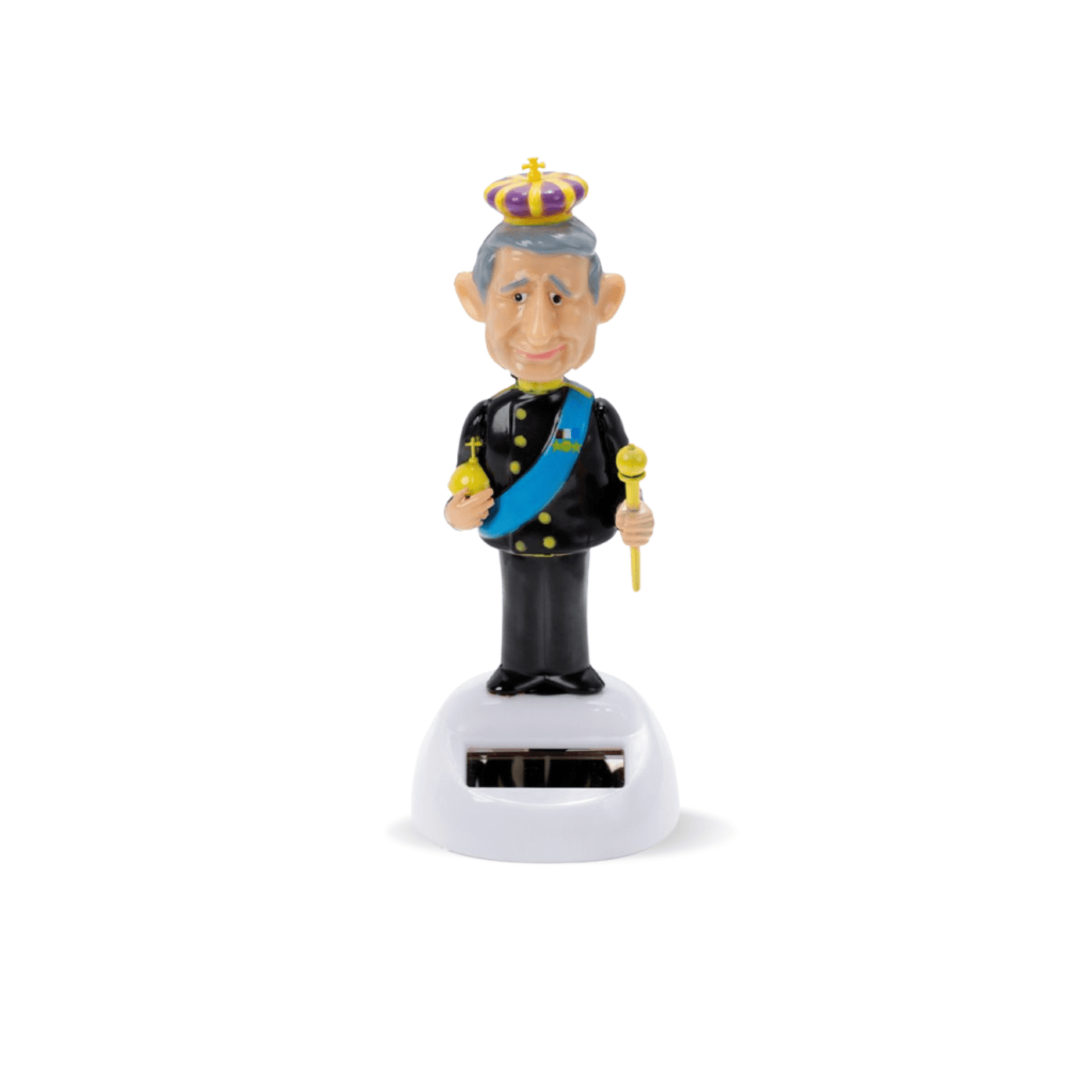 Dancing Queen King Charles III Novelty Bobblehead British Gift Shop