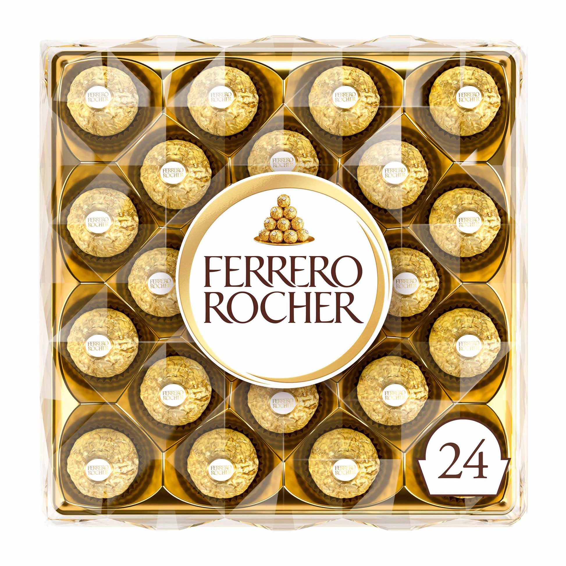 Ferrero Rocher Chocolate Pralines Gift Box 24 Pieces - 300g - Gift Message