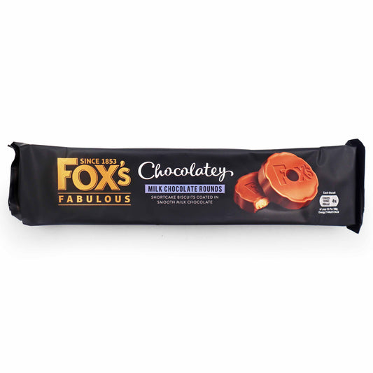 Fox's Biscuits Chocolatey Milk Chocolate Rounds - 130g - British Snacks