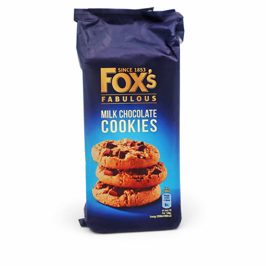 Fox's Biscuits Milk Chocolate Cookies - 175g - British Snacks